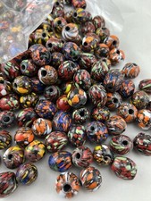 90 PCS ASSORTED MULTI-COLOR GLASS BEADS JEWELRY CRAFT MAKING LOOSE BEADS 20 MM