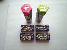 Smarties tubs and Smarties mini boxes all EMPTY