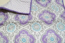 Pottery Barn Kids Multi Colors Tory Floral Dot Quilted Euro Pillow Cover Sham