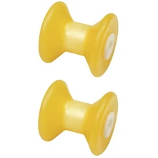 2 Pack 3 Inch Width Boat Trailer Non Marking Molded Rubber Bow Stop Rollers