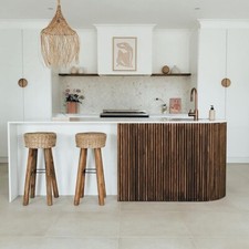 Vidaxl Sgabelli da Bar 2 pz in Rattan Naturale