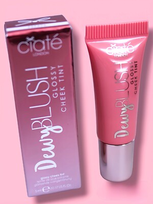 Ciate London DEWY Blush Glossy Cheek Tint PAPAYA 0.17 fl oz / 5 ml