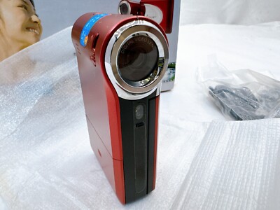 HITACHI HSC-S1(S) ビデオカメラ フルセット a3295 Hitachi Living Systems I.Mega HSC-S1 Red Compact Digital Movie