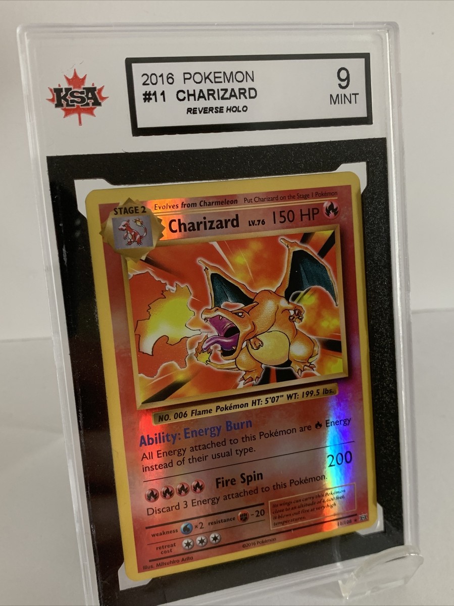 Pokemon XY Evolutions Charizard 11/108 Rare Reverse Holo Card KSA