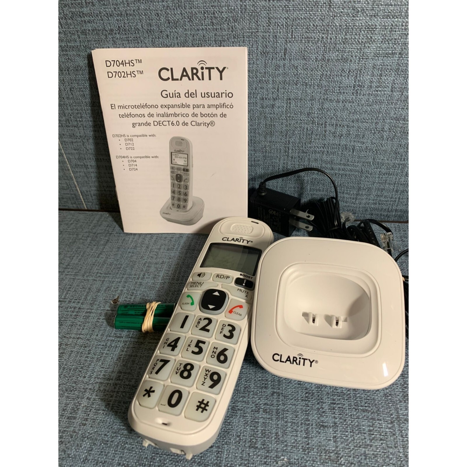 Clarity DECT 6.0 Cordless & Answering Machine (D714) eBay