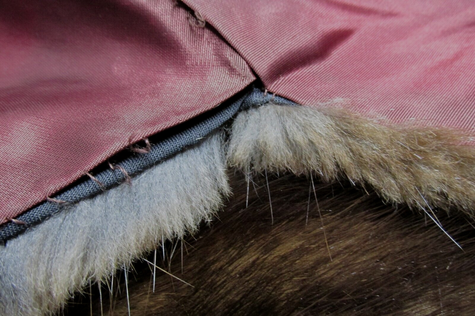 Vintage Genuine Brown Fur Stole Shrug Cape - image 10