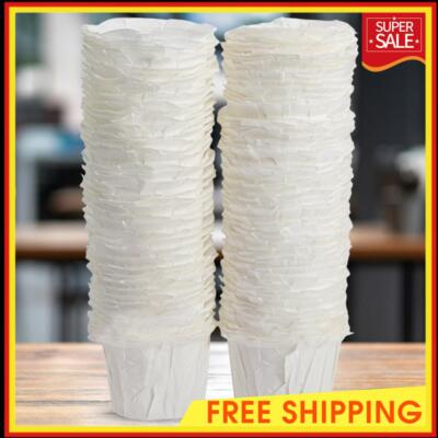 100Pcs K-Cup Pods Paper Filters Disposable K Cup Filters for Keurig 1.0 2.0