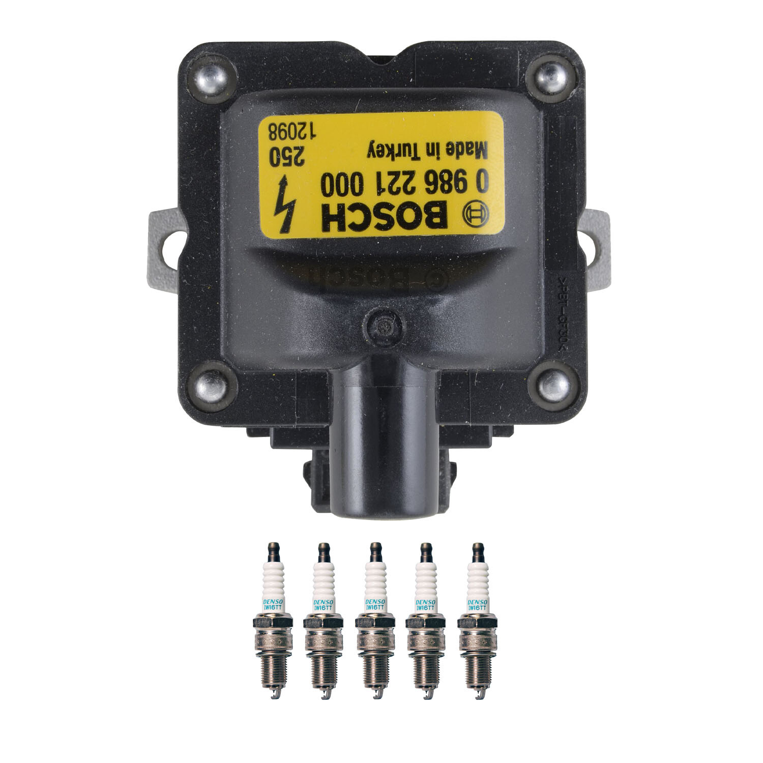 Bosch Ignition Coil Denso 5 Iridium TT Spark Plug Kit For EuroVan Camper 2.5 L5