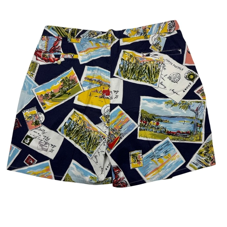 VTG Polo Ralph Lauren 1980's Men's Ocean Vacation Pleated Shorts • Size 38 - Image 2 of 4