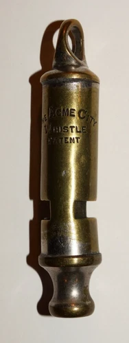 BRITISH MILITARY CAP BADGES,  The Acme City Whistle, England, WW2 Era