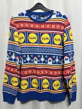 Maglione unisex Lidl Natale taglia L 14/16 44"" petto 