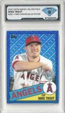 2020 Topps Silver Pack MIKE TROUT  Chrome Blue /150 ~ 1985 💎 DSG 9 Mint