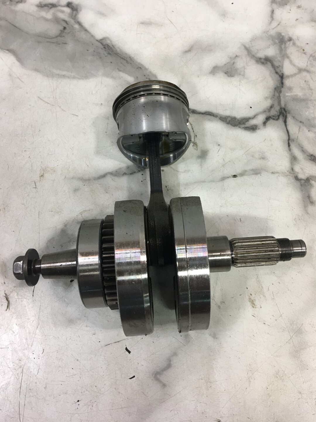 85 Honda XR 200 XR200 R XR200R engine crank shaft crankshaft Rod and