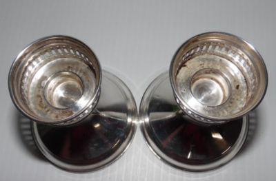 DUCHIN CREATION WEIGHTED STERLING SILVER CANDLE STICKS (this is a