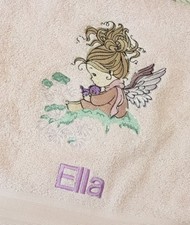  Embroidered Towel - Beautiful fairy 