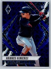 2021 Chronicles Phoenix Blue Velocity #3 Andres Gimenez RC Cleveland Indians