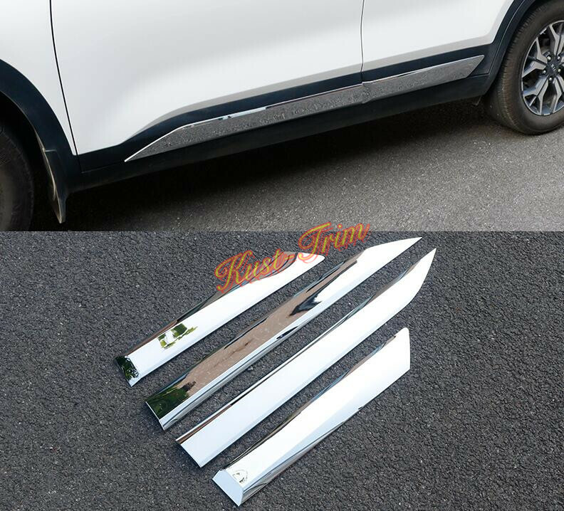 For 2020 2021 Kia Seltos KX3 ABS Chrome Body Side Door Cover Moulding Trim 4PCS eBay