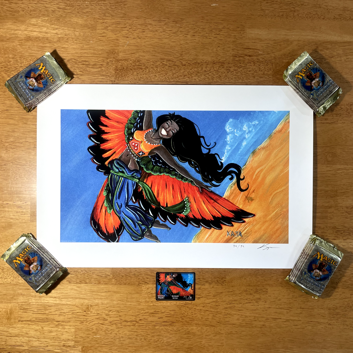 🌅 Bird Maiden 34/39 - Kickstarter Exclusive - ART PRINT Kaja