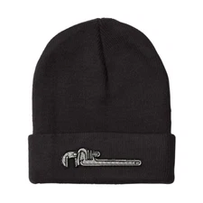 Beanies for Men Pipe Wrench Embroidery Winter Hats Women Acrylic Skull Cap