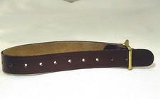 leather camera case strap 11" long with only one buckle