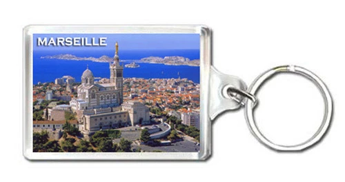 MARSEILLE FRANCE KEYRING SOUVENIR NEW LLAVERO