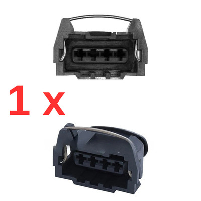 Car connector plug car tuning motor - compatibel BOSCH EV1 4-pole (1 x FEMALE)