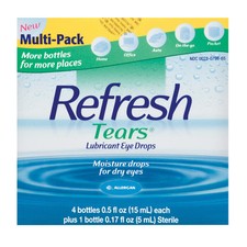 Refresh Tears Lubricant Eye Drops Multipack 4 ct 0 5 fl oz with Sterile Drops Bo