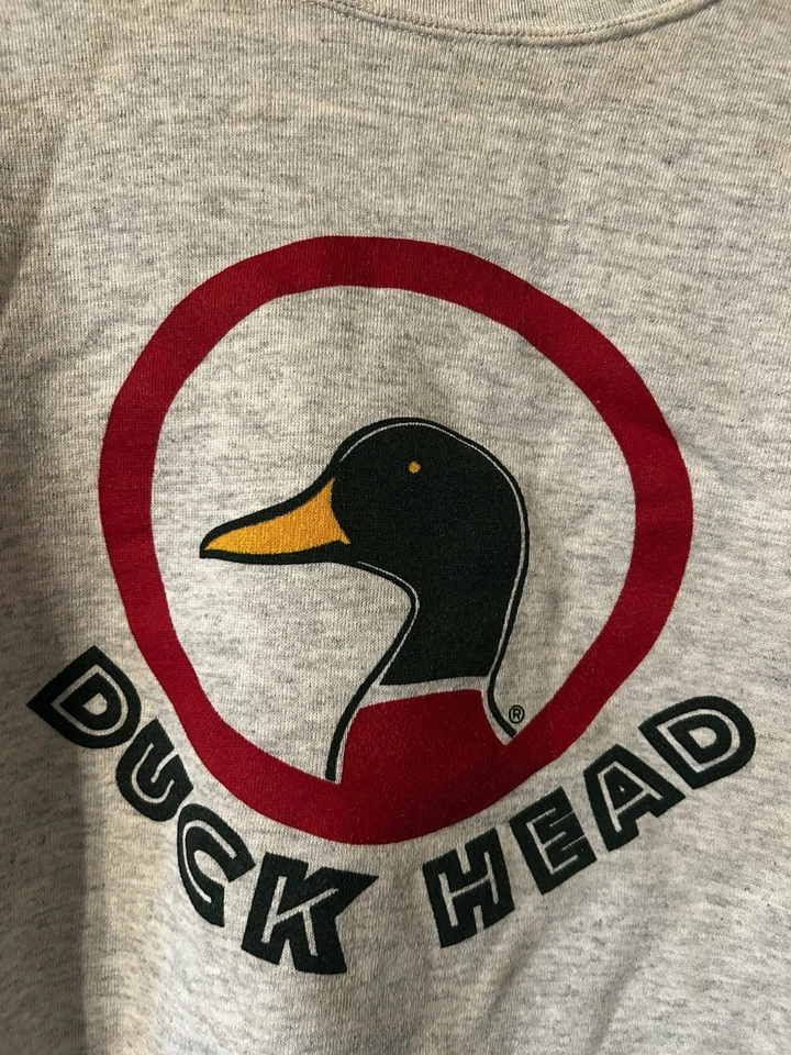 Made in US Red Duck Small Sweatshirt Cropped Sweatshirt For Girls VINTAGE NATURE - Image 3 of 3