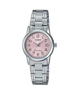 Casio LTP-V002D-4BUDF DAMEN UHR STAHL ROSA DATUM 26mm UNTERPREIS