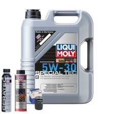 Motoröl 5W30 LIQUI MOLY 5L+MAHLE Ölfilter +Spülung +Cera Tec