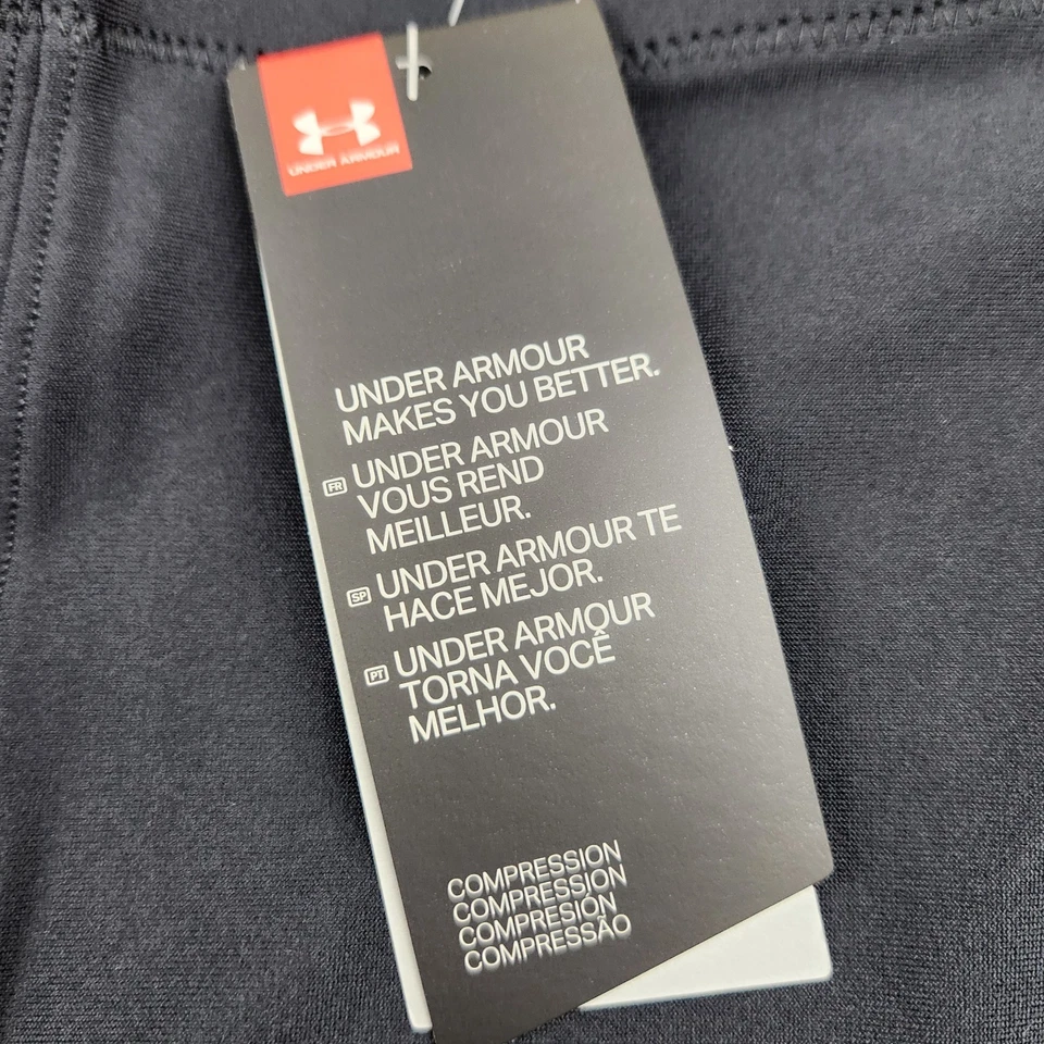 Under Armour Mens Compression Shorts L TG EG Black Athletic Performance - Image 2 of 4