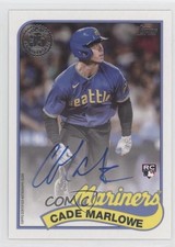 2024 Topps Series 1 1989 Topps Baseball Auto Cade Marlowe #89BA-CMA Auto 10ip