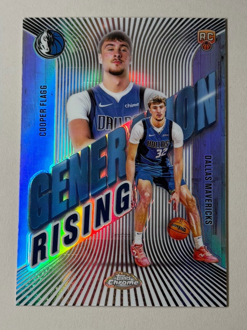 2025-26 Topps Chrome Cooper Flagg Rookie Generation Rising Refractor SP