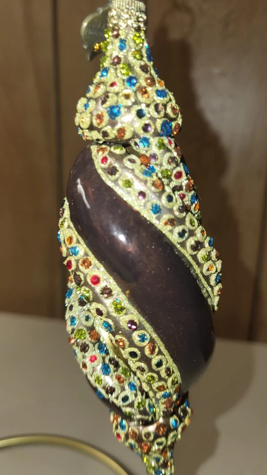 MARAVILLOSO ADORNO DE NAVIDAD JAY STRONGWATER SAN PETERSBURGO CARÁMBANO Foto 3 de 4