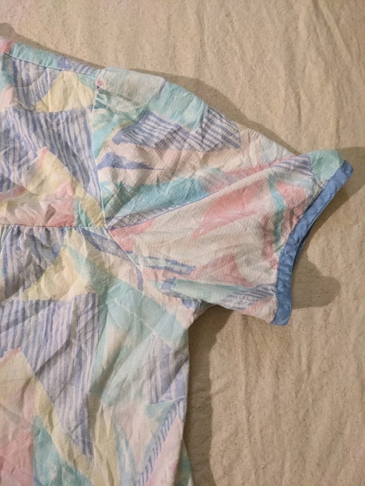 Vintage snap front robe housecoat duster Cottagec… - image 12