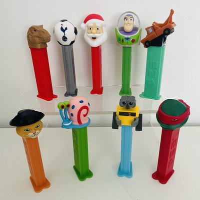 Pezz Süßigkeitenspender Paket x9 THFC TMNT T Rex WALL-E Mater Stiefelkater Gary