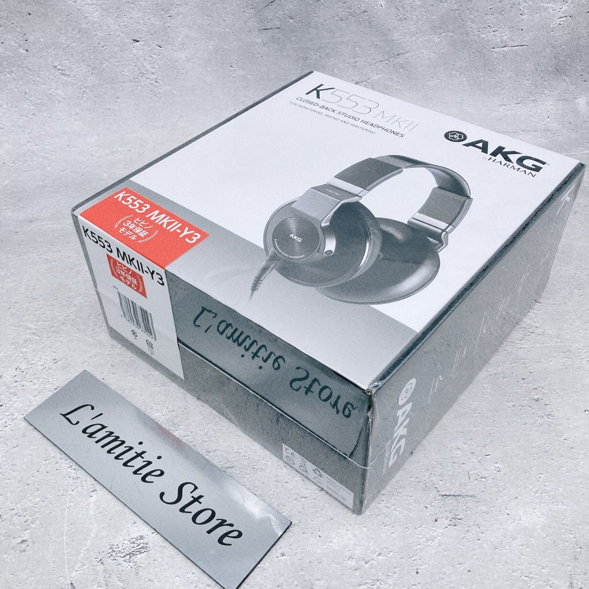 AKG K553 MK2 MKII Closed Back Studio Monitoring Headphones+4-Ch