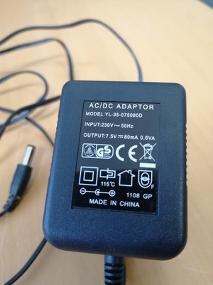 AC/DC ADAPTOR Adapter YL-35-075080D Converter DRIVER Transformator Treiber (G23)