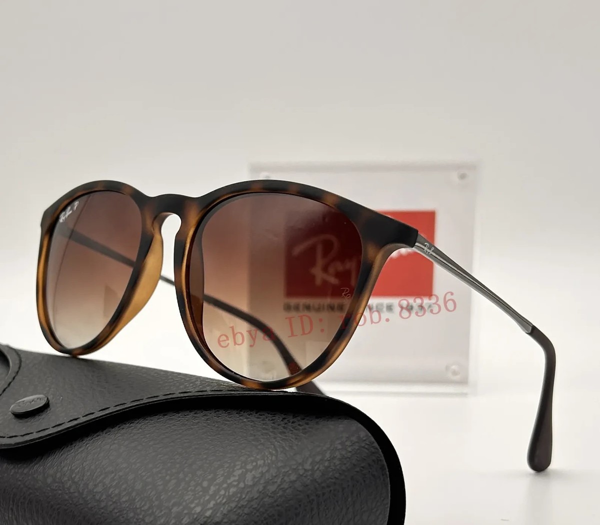 Ray-Ban Erika Polarized Sunglasses RB4171 710/T5 54-18 Brown/Light