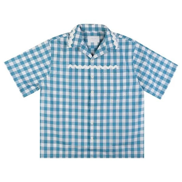 Camicia Prada in cotone a quadri 50567601