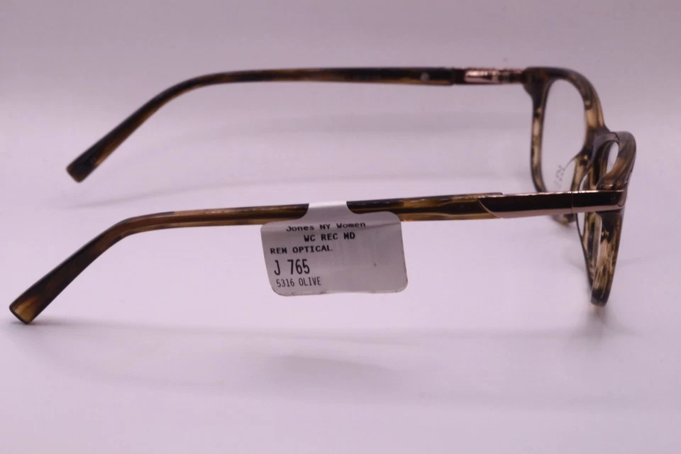 NUEVAS GAFAS DE DISEÑO JONES NEW YORK 1765 OLIVE TORT AUTÉNTICAS 53-16 Foto 3 de 4