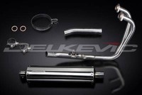 Honda 500 CBF 2004-2007 Delkevic 2/1 Auspuffanlage Inox Oval 450 Mm
