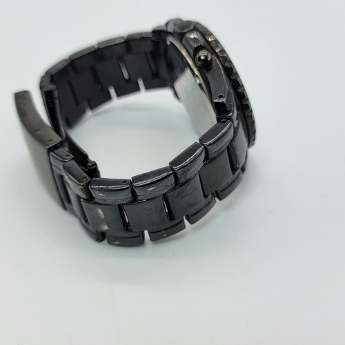 Orologio Uomo Fossil CH-2473 42mm Cronografo Cinturino Acciaio Inox Nero 7,5", Funzionante* - Foto 5 di 19