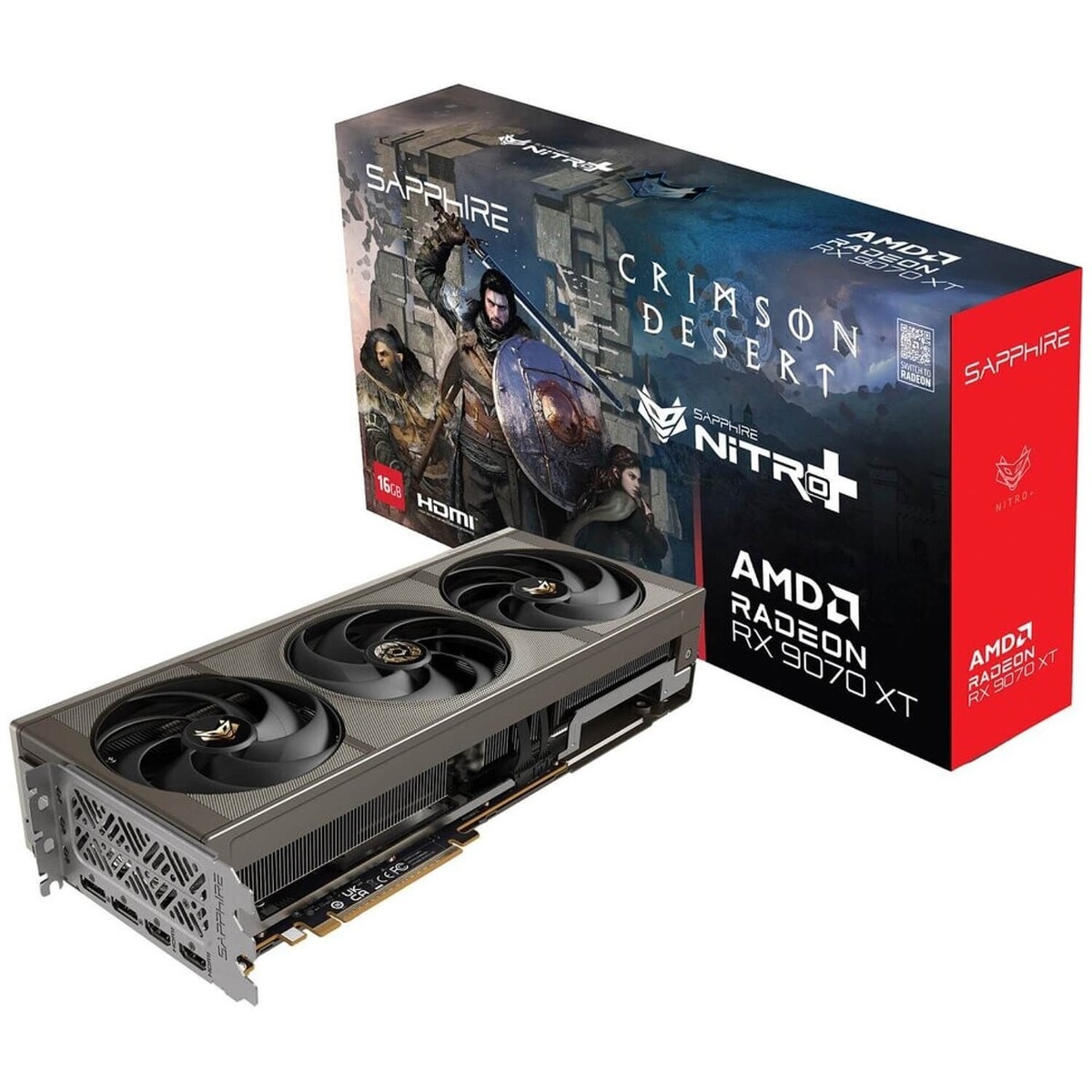 【美品】SAPPHIRE NITRO+ Radeon RX 9070 XT OC Sapphire NITRO+ RX 9070 XT GAMING OC 16GB Crimson Desert Edition
