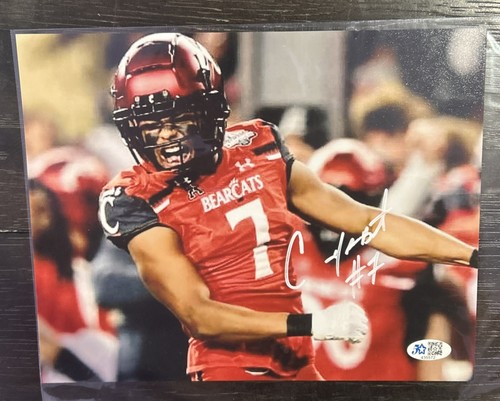 Coby Brian Color Cincinnati Bearcats Coby Bryant #7 Autographed 8x10 Color Photo Glossy ...