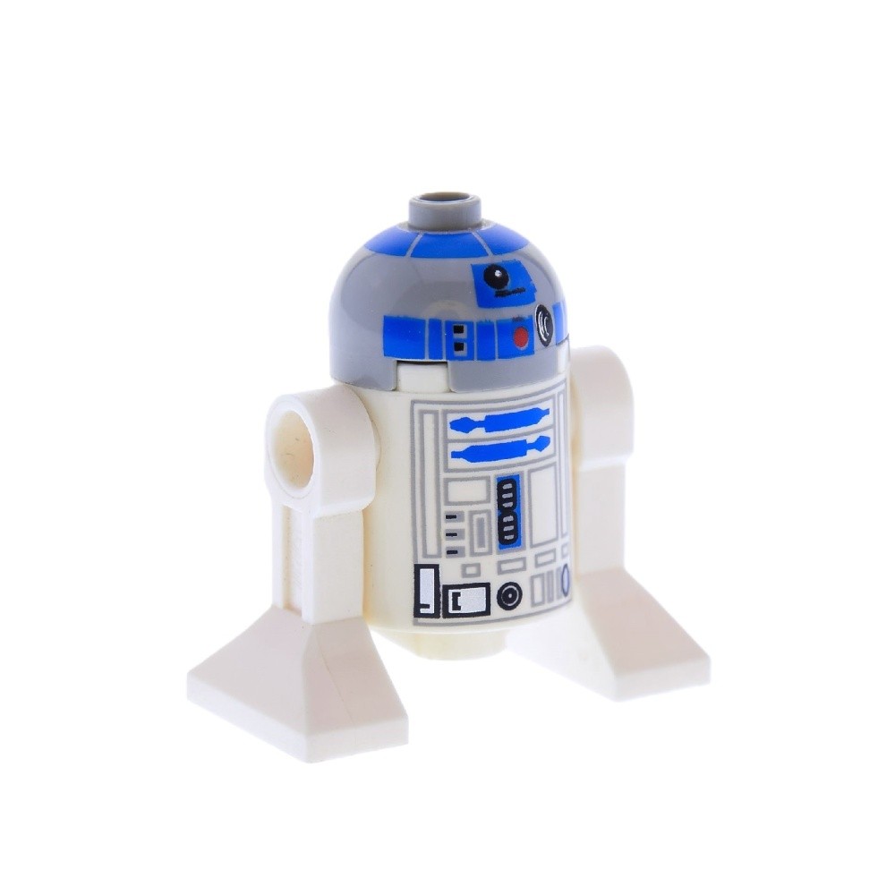 1X Lego Minifigure Star Wars B-Ware Used Droid R2-D2 Gray White 10198 SW0217
