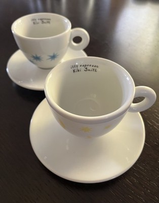 2 ILLY CAPPUCCINO Tassen KIKI SMITH  - ILLY COLLECTION 2012 BAR incl. Versand