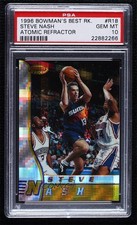 1996-97 Bowman's Best Rookies Atomic Refractor Steve Nash PSA 10 GEM MT HOF 04b0