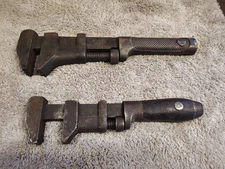 Pair (2) Vintage Adjustable Wrenches, Coes Wrench Co. And Samson PS&W Co.