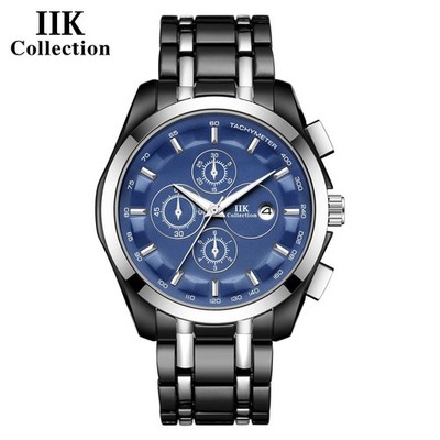 IIK COLLECTION New Luminous Hands Alloy Men's Quartz Watch